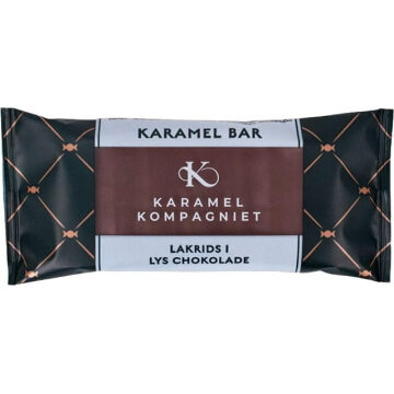 Karamel Kompagniet Slentre Bar lakridskaramel i lys chokolade